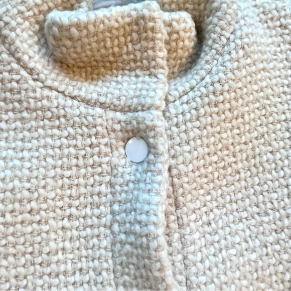 BNWOT CLUB MONACO CREAM BOUCLE FABRIC COAT - Picture 4 of 12